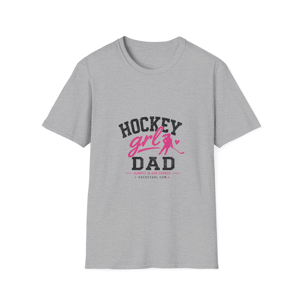 Personalized Hockey Girl Dad T-Shirt
