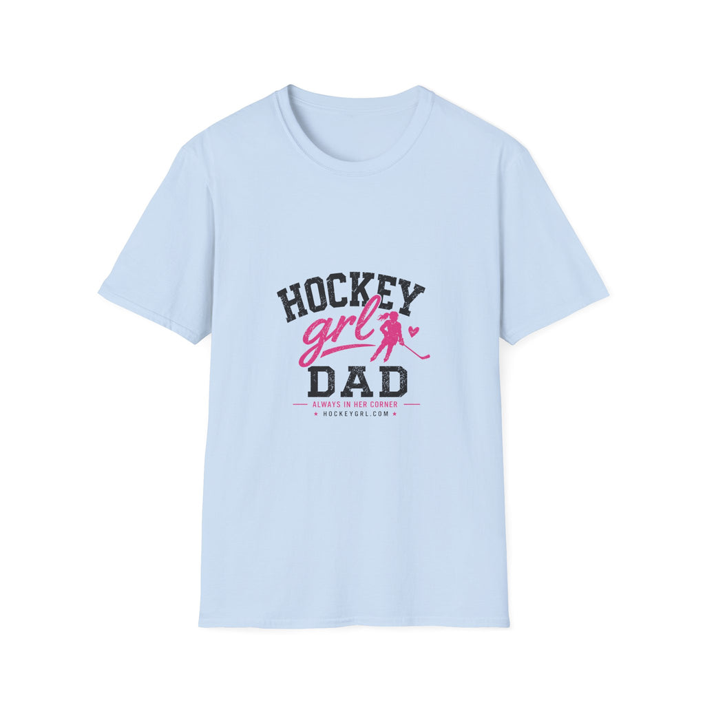 Personalized Hockey Girl Dad T-Shirt