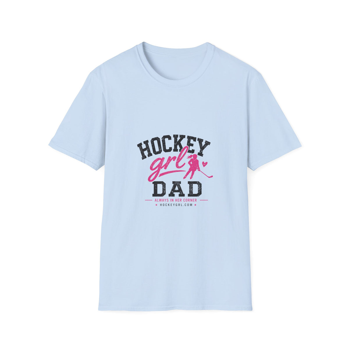 Personalized Hockey Girl Dad T-Shirt