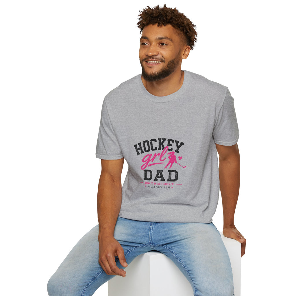 Personalized Hockey Girl Dad T-Shirt