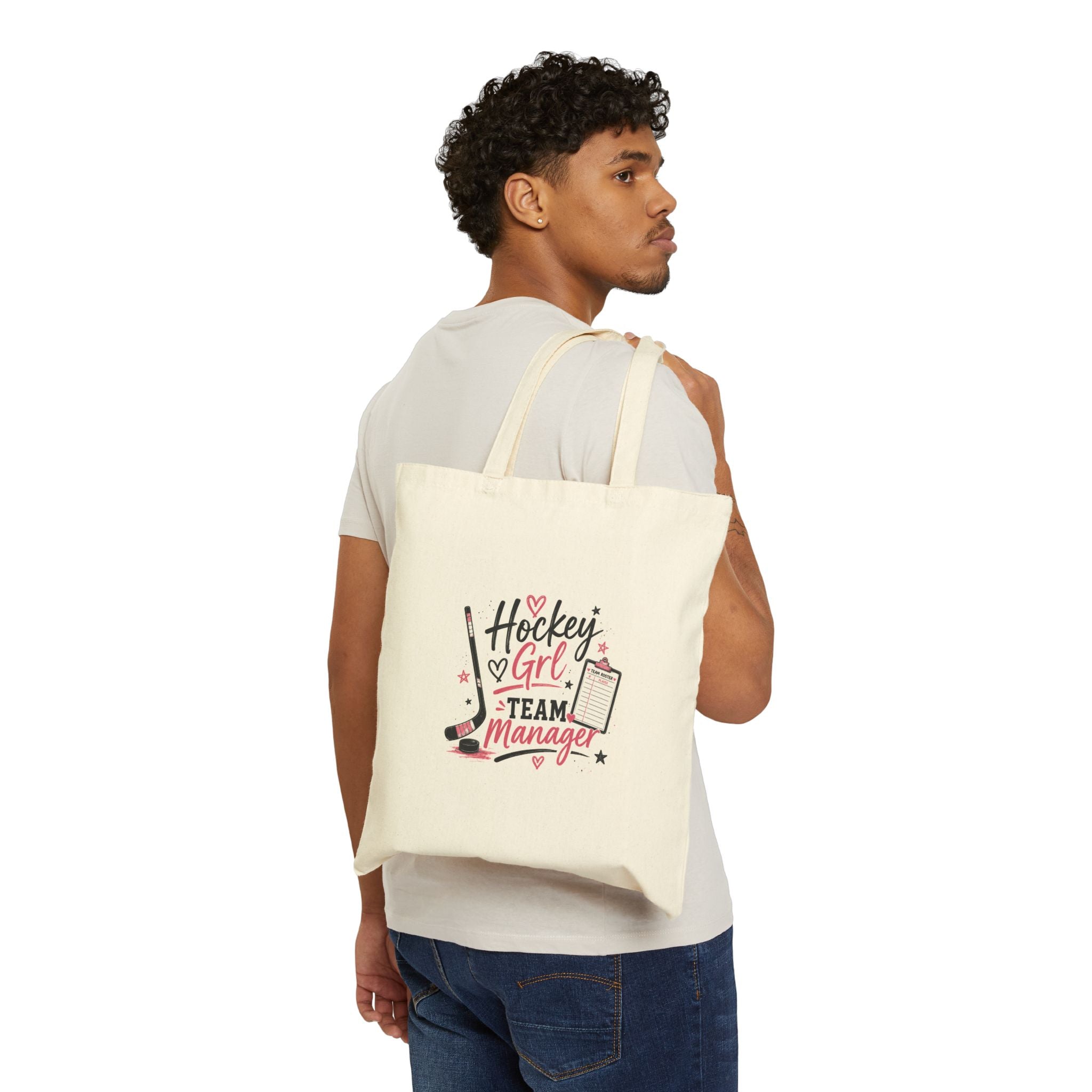 Tote Bag — "Hockey Girl Team Manager" Canvas Tote