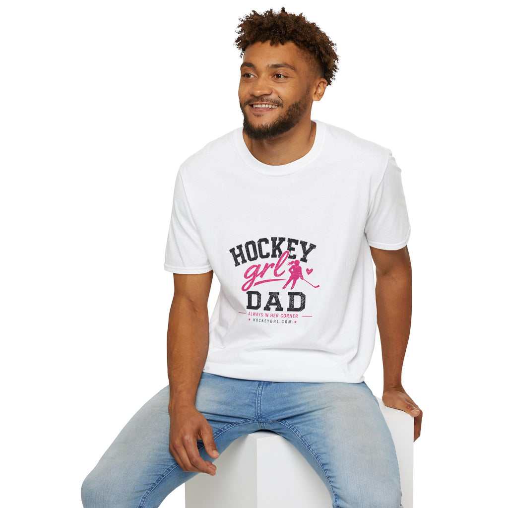 Personalized Hockey Girl Dad T-Shirt